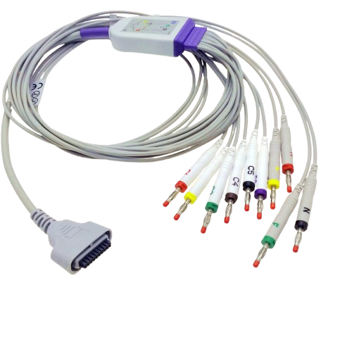 Compatible Edan SE-1515 DX12 ECG Cable