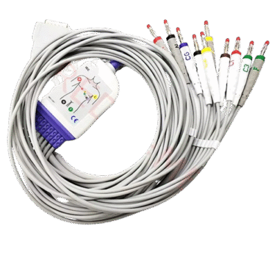 Medical Holter 10 Lead ECG Cables