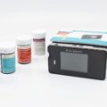 Accu-Answer Blood Glucose Cholesterol Uric Acid and Hemoglobin Monitoring Device