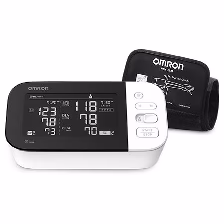 Omron 10 Series Wireless Upper Arm Blood Pressure Monitor with Dual LCD, Bluetooth & TruRead Technology