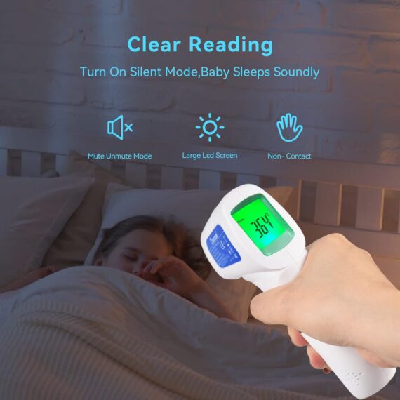 Berrcom Non-Contact Infrared Thermometer – 3-in-1 Digital Adult & Baby Thermometer