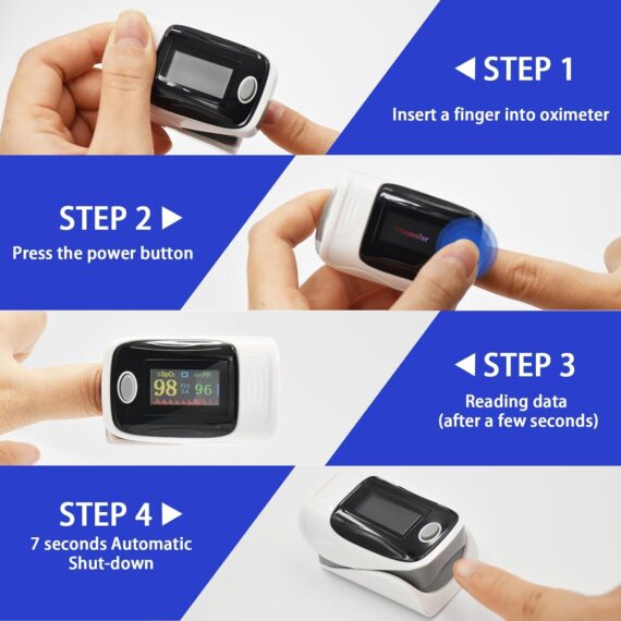 Finger Pulse Oximeter C101A3 IDMK – Portable SpO₂ & Heart Rate Monitor Nigeria