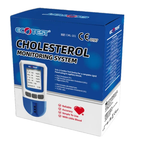 EcoTest 5-in-1 Cholesterol Monitoring System | Home Cholesterol Test Kit Nigeria