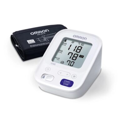Buy Omron M3 blood pressure monitor in Nigeria. Automatic upper arm BP machine with dual user memory and hypertension indicator.