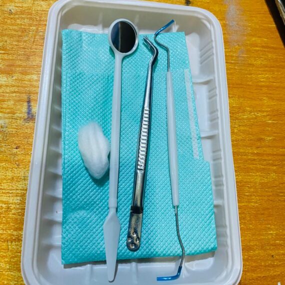 Disposable Dental Exam Tray Single-Use Instrument Tray for Dental Procedures