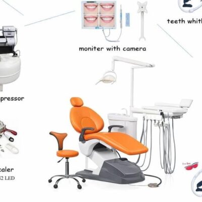 Full Option Dental Chair Unit Orange