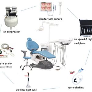 Full Option Dental Chair Unit Sky Blue
