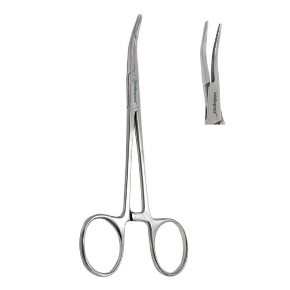 Kelly Curved Forceps Hemostatic Clamp Stainless Steel Surgical Instrument