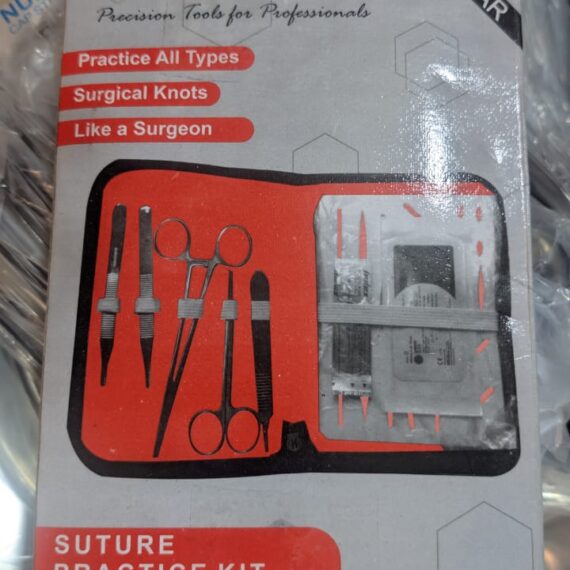 Suture Practice Kit with Silicone Pad and Surgical Instruments